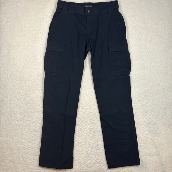 5.11 511 Tactical Womens 10 Long TDU Uniform Operator Pants Ripstop Dark Navy - Picture 1 of 10